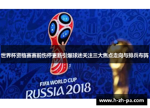 世界杯资格赛赛前伤停更新引爆球迷关注三大焦点走向与排兵布阵 世界杯资格赛赛前伤停更新引爆球迷关注三大焦点走向与排兵布阵